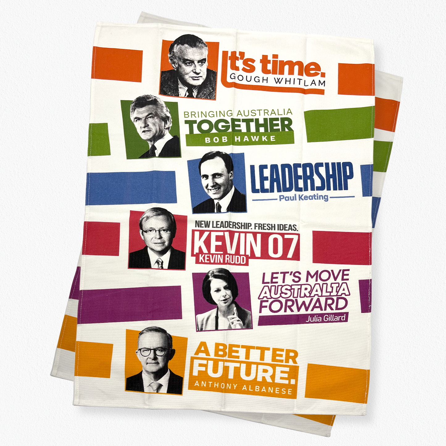 Labor Slogans Tea Towel